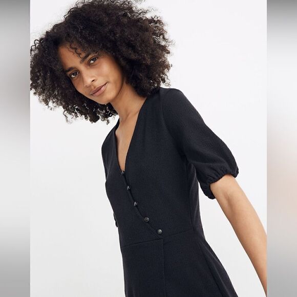 Madewell Cross-Front Button Dress Size Small - Picture 2 of 9